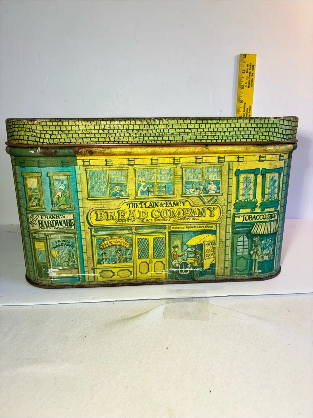 Vintage 5-Piece Kitchen Tin Set – Bread, Coffee, Sugar, Flour & Cookies